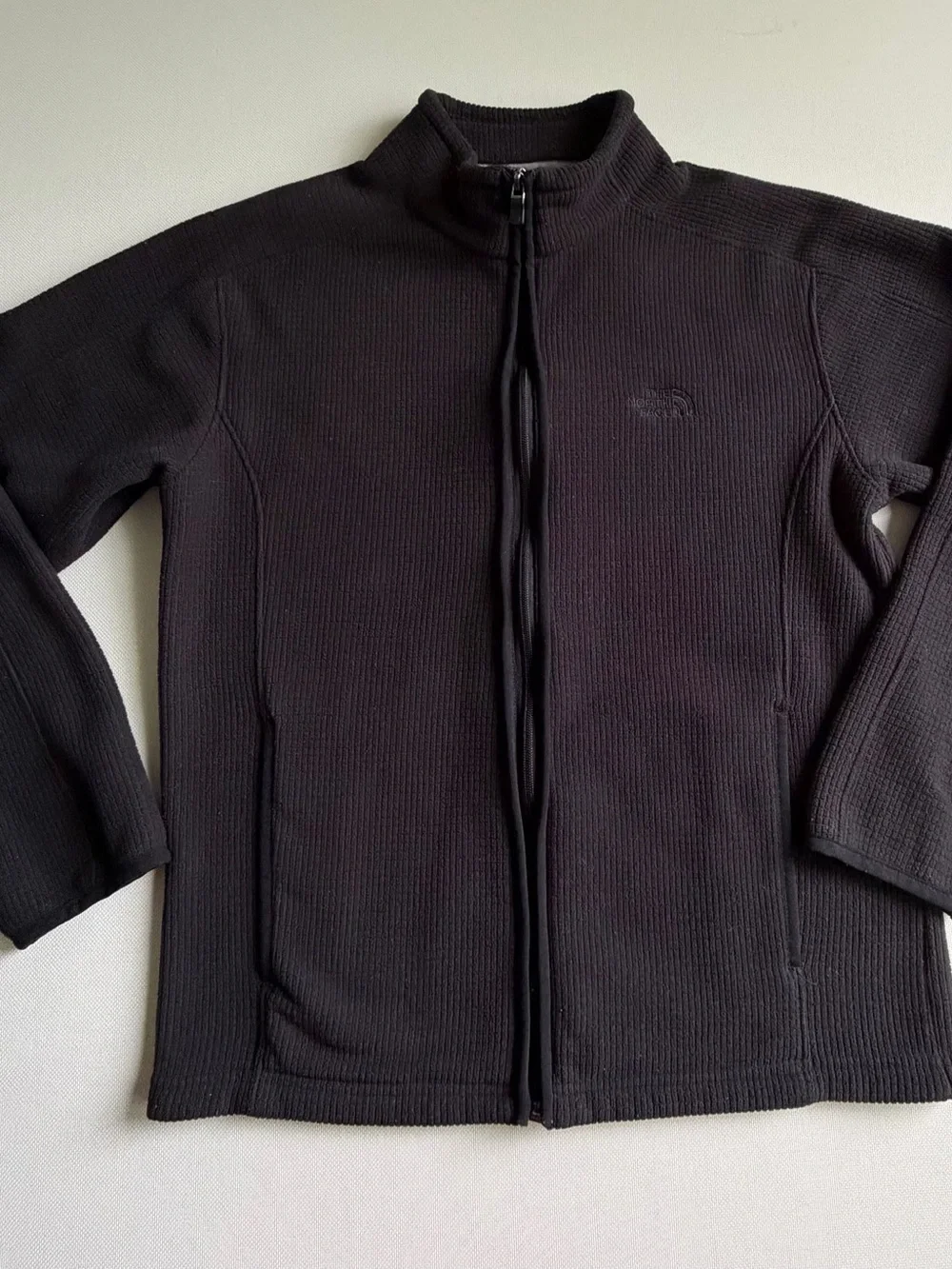 The North Face Black Grid-Textured Zip Jacket